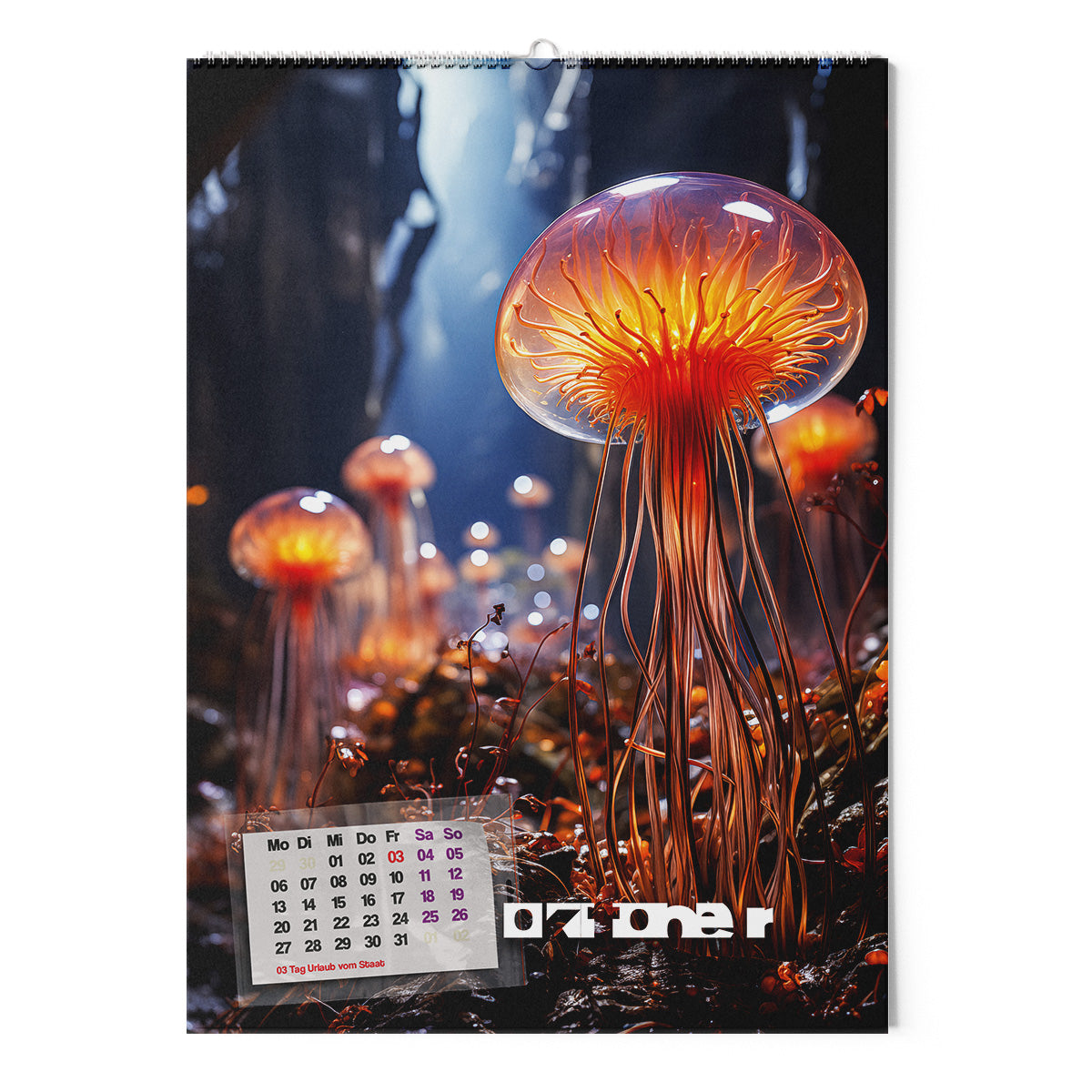 ◤◢ calendar SCHLEIMPILZE/SLIME MOULDS 2025 ➽ 01-(UN)REAL