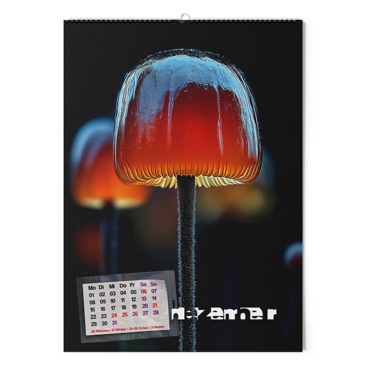 ◤◢ calendar SCHLEIMPILZE/SLIME MOULDS 2025 ➽ 01-(UN)REAL