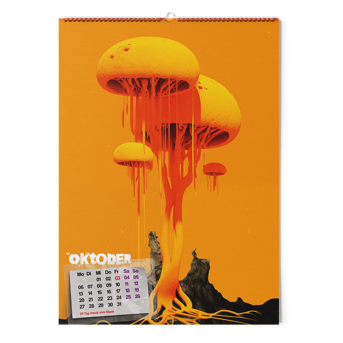 ◤◢ calendar SCHLEIMPILZE/SLIME MOULDS 2025 ➽ 04-SOT/ART