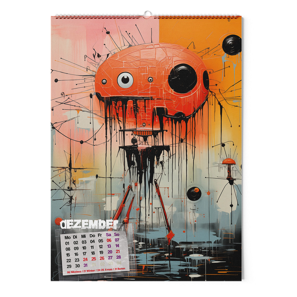◤◢ calendar SCHLEIMPILZE/SLIME MOULDS 2025 ➽ 04-SOT/ART