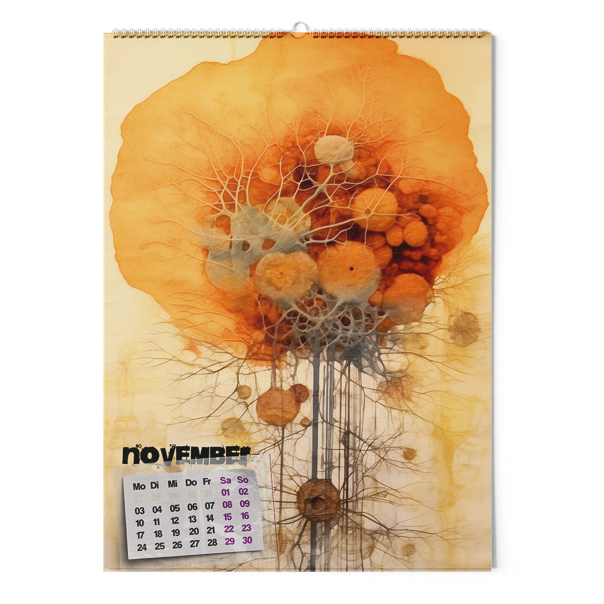 ◤◢ calendar SCHLEIMPILZE/SLIME MOULDS 2025 ➽ 04-SOT/ART