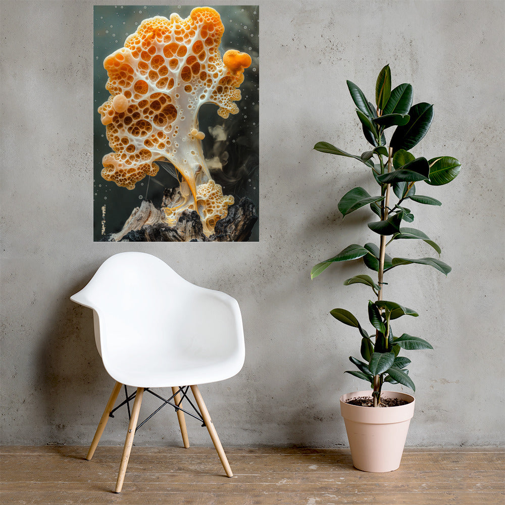 art prints - A SLIME MOLD TRANSCENDENCE - DIE HÄLFTE MEINES GEHIRNS IST UNNORMAL SCHÖN