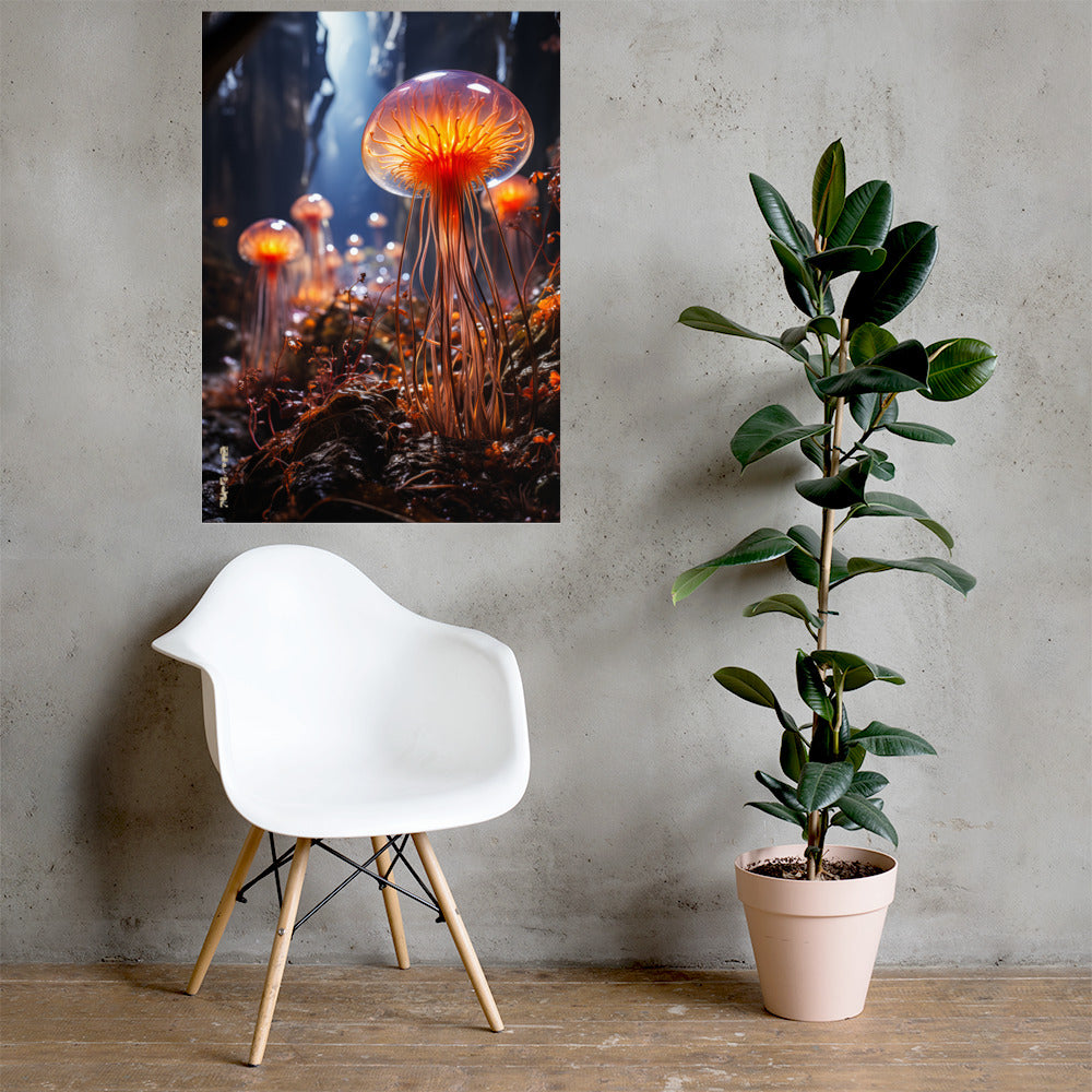 art prints - A SLIME MOLD TRANSCENDENCE - DIE WAHRHEIT ÜBER PIZZA QUALLE