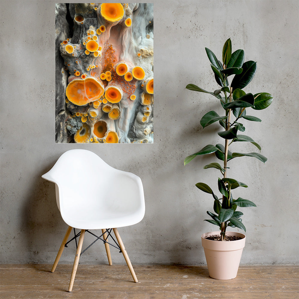 art prints - A SLIME MOLD TRANSCENDENCE - DER BAUM MIT DER BAUMRINDE MIT DER GESCHICHTE ÜBER DEIN LEBEN