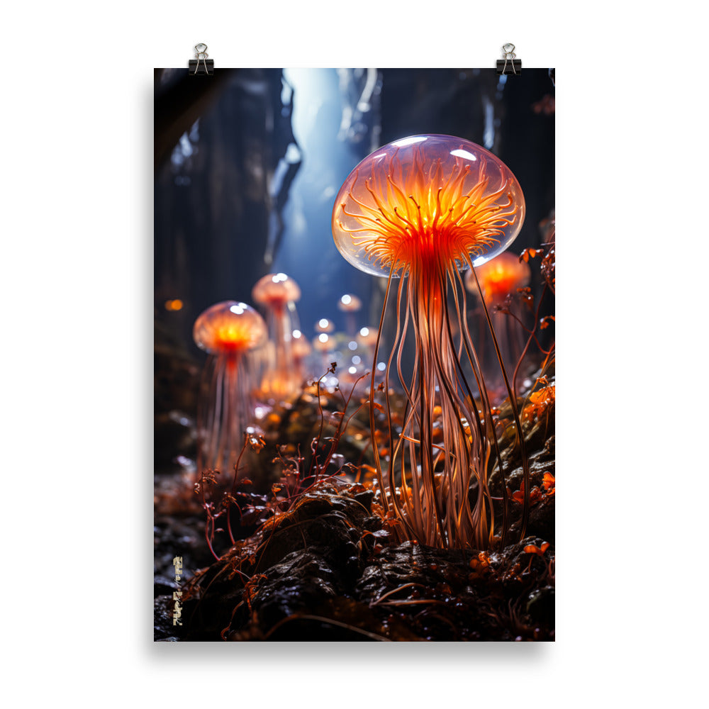 art prints - A SLIME MOLD TRANSCENDENCE - DIE WAHRHEIT ÜBER PIZZA QUALLE