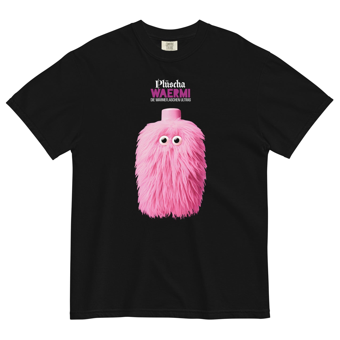 T-SHIRT UNISEX DARK ➽ DIE WÄRMEFLASCHEN ULTRAS ➽ PLÜSCHA WAERMI