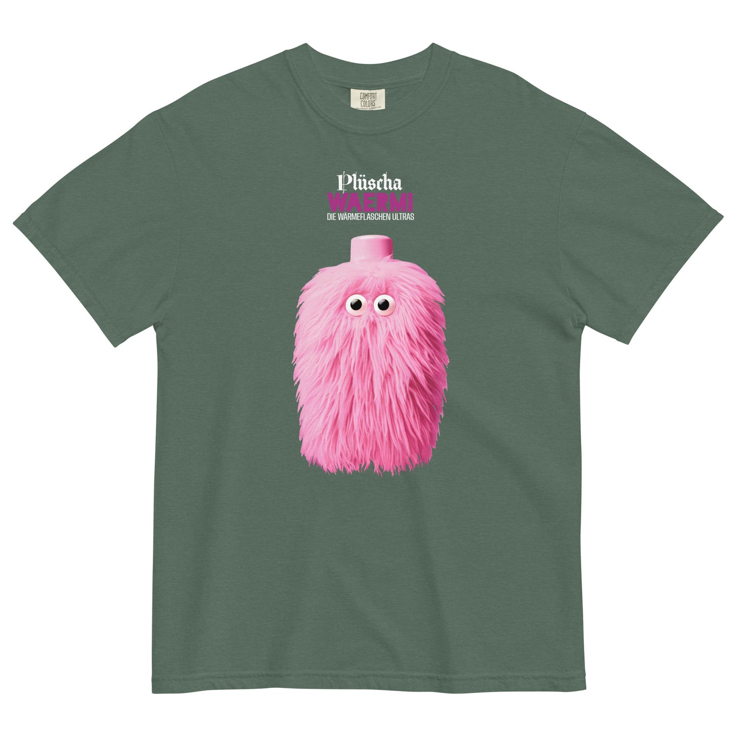 T-SHIRT UNISEX DARK ➽ DIE WÄRMEFLASCHEN ULTRAS ➽ PLÜSCHA WAERMI