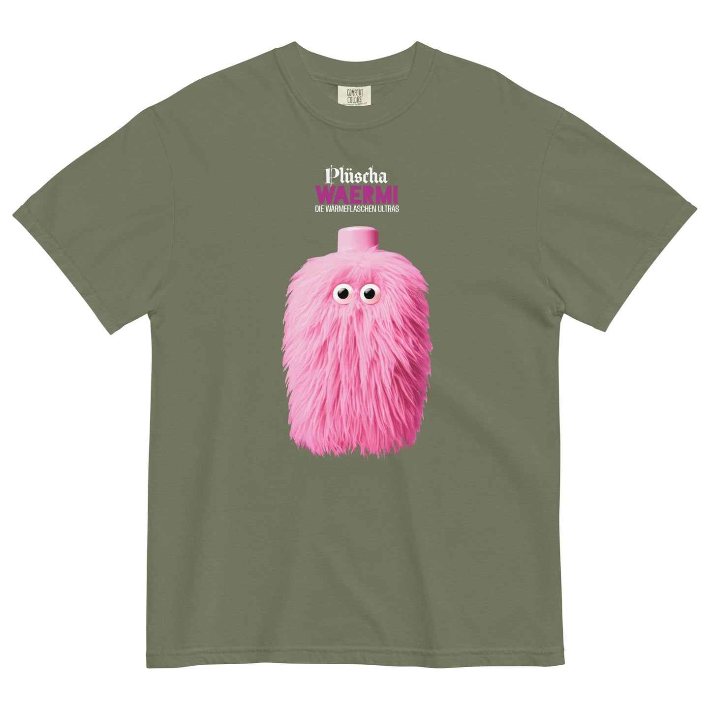 T-SHIRT UNISEX DARK ➽ DIE WÄRMEFLASCHEN ULTRAS ➽ PLÜSCHA WAERMI