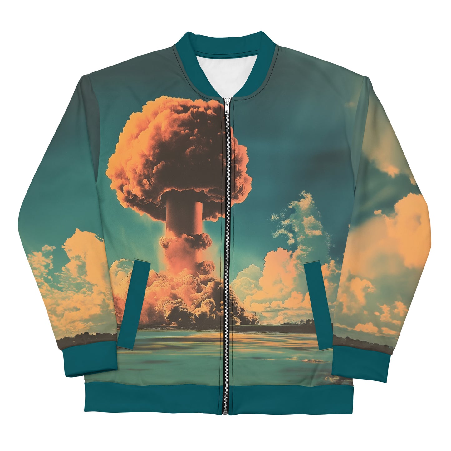 ATOMIC BOMBER JACKE ➽ PEACE NOW! 079/SHERPA BLUE